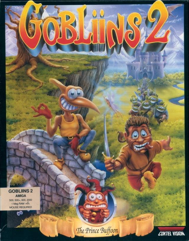 Gobliins 2: The Prince Buffoon box art for Amiga